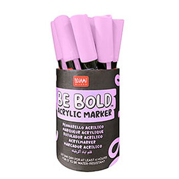 Be bold, Acrylic marker, Lilac