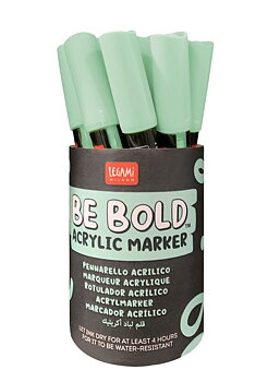 Be bold, Acrylic marker, Aqua