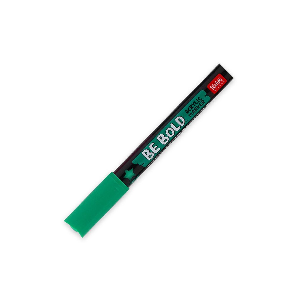 Be bold, Acrylic marker, Green