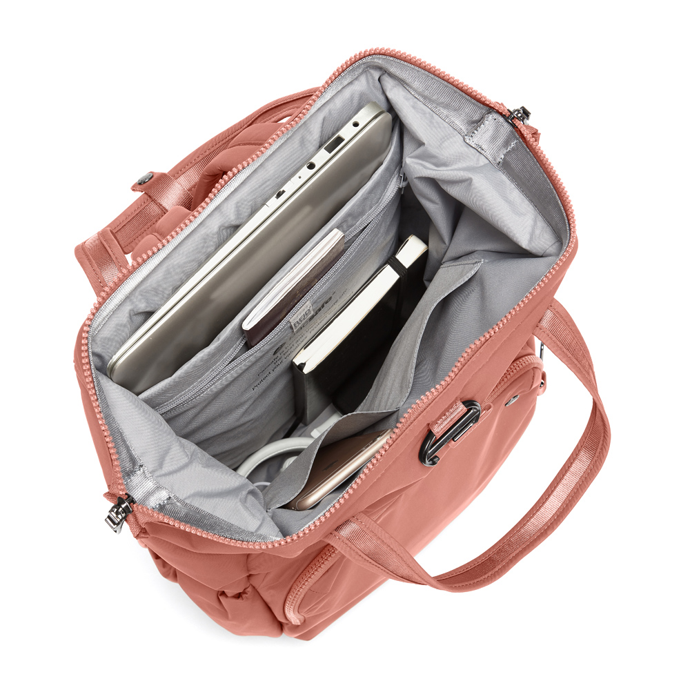 Stöldsäker ryggsäck - PACSAFE Citysafe CX Backpack Rose - 2