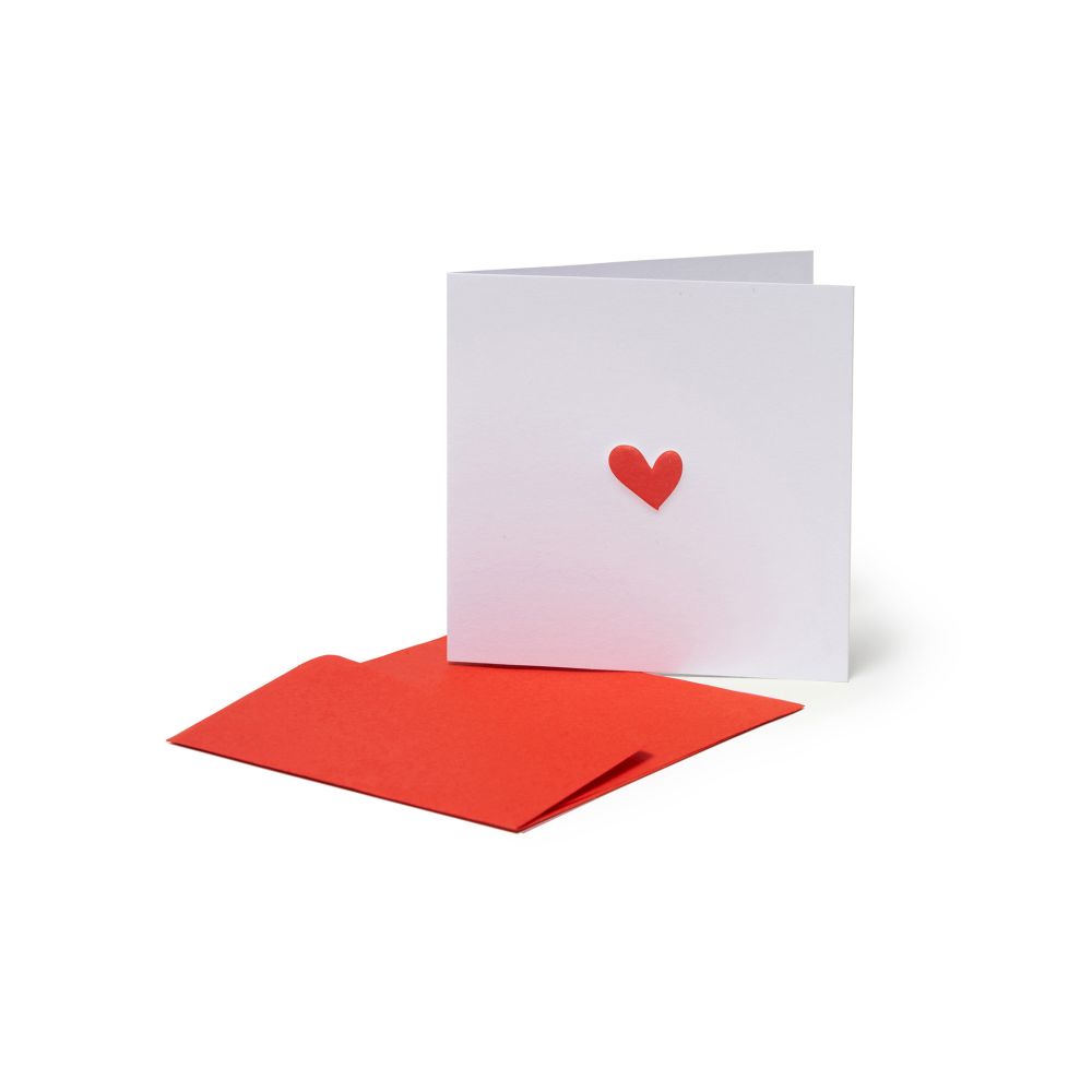 Small Greeting card, Heart (BQEL001)
