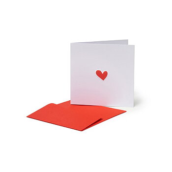 Small Greeting card, Heart (BQEL001)