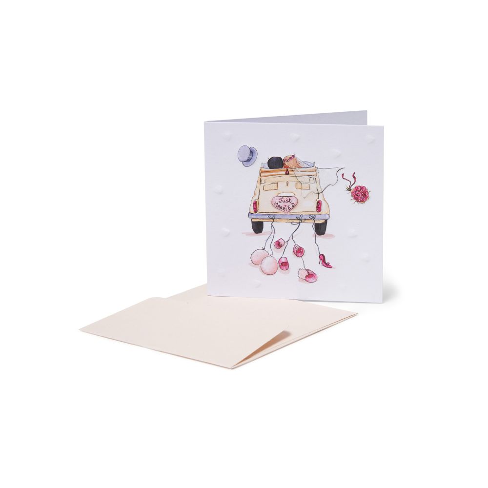 Small Greeting card, Wedding car (BQEW002)