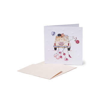 Small Greeting card, Wedding car (BQEW002)