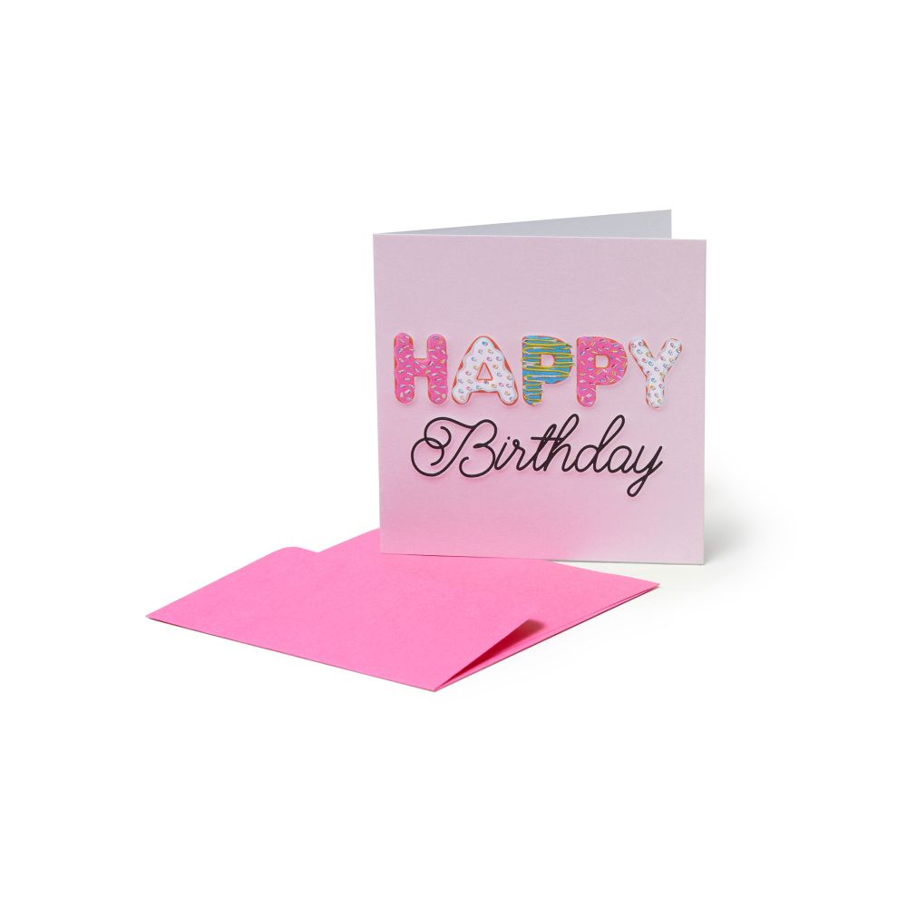 Small Greeting card, Happy birthday Donut (BQEB011)