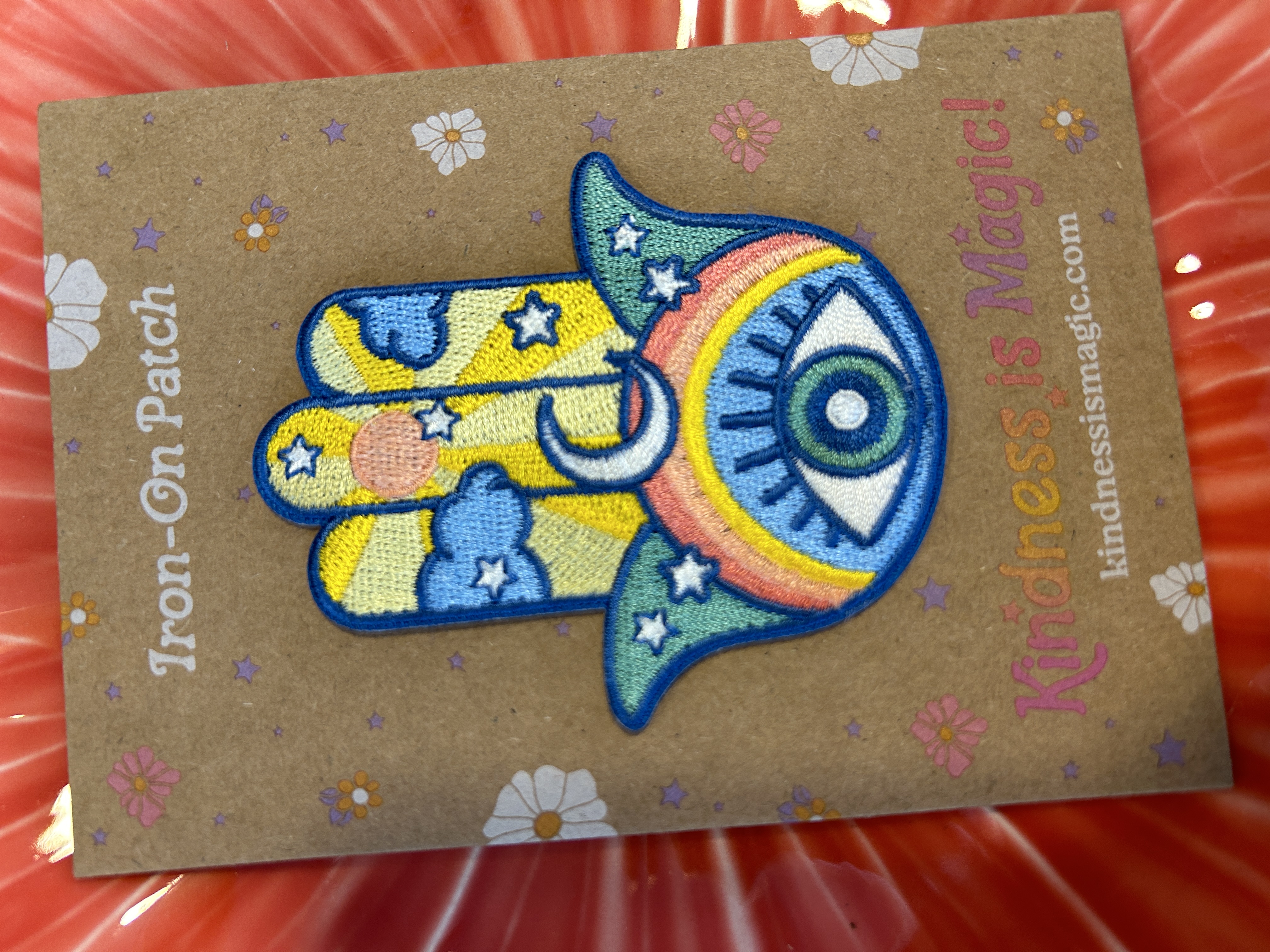 Tygmärke "Hamsa"