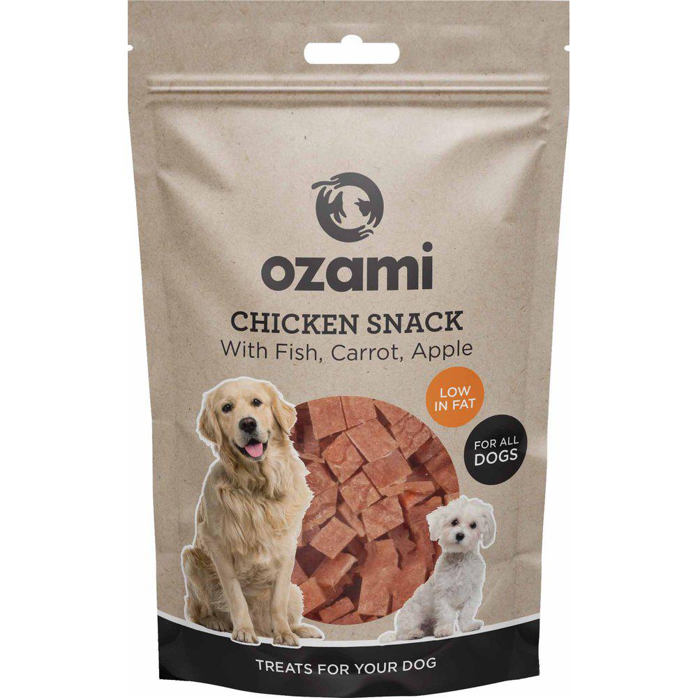 Ozami Chicken Snack with Fish, Carrot & Apple 100g