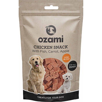 Ozami Chicken Snack with Fish, Carrot & Apple 100g