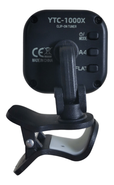 YTC-1000X Rechargeable USB-C Clip-On Tuner (Black) - 3