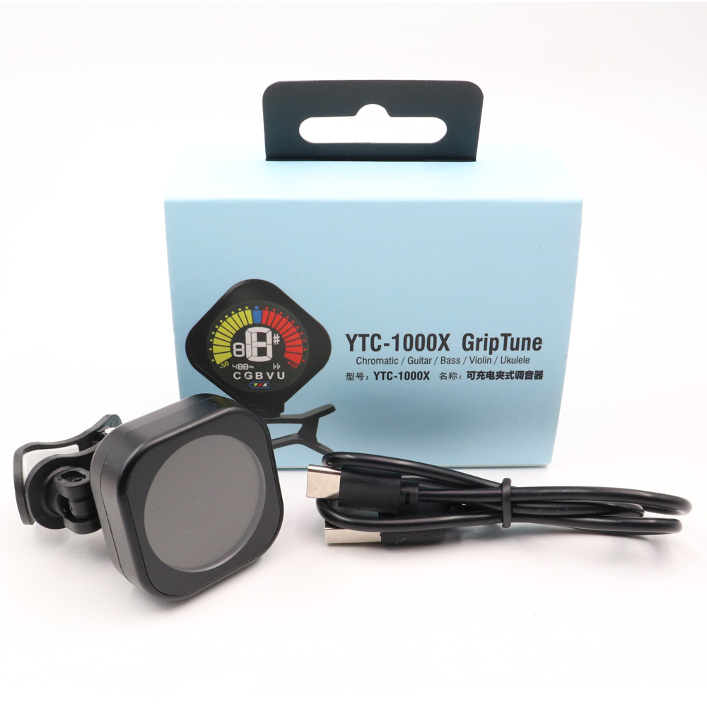 YTC-1000X Rechargeable USB-C Clip-On Tuner (Black) - 2