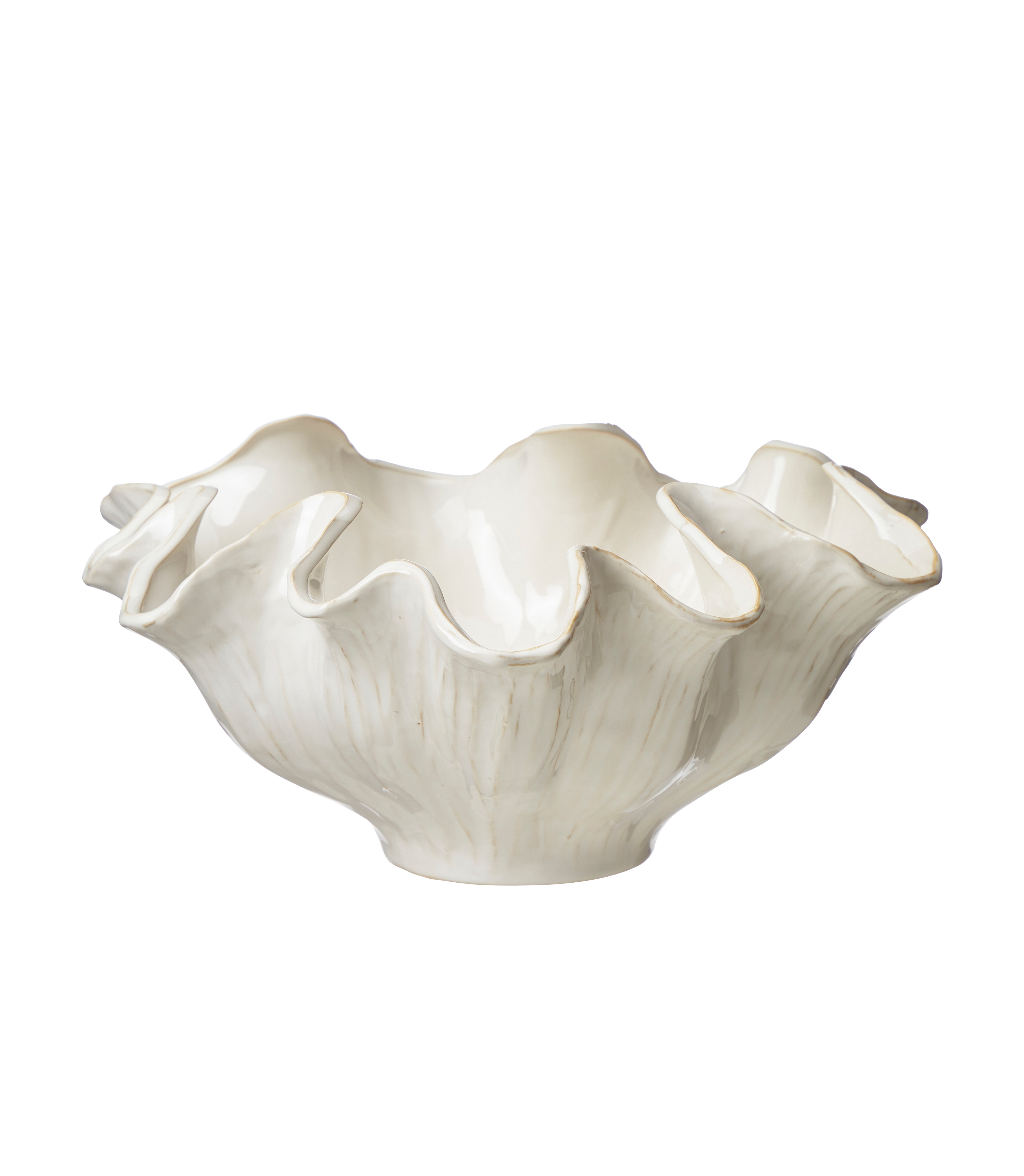 Skål i stengods offwhite 35 cm - 4