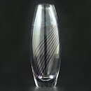 Vicke Lindstrand (1950s) Streamlined Vase with Purple Threads Decor 18 cm