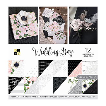 DCWV Cardstock Stack Wedding Days