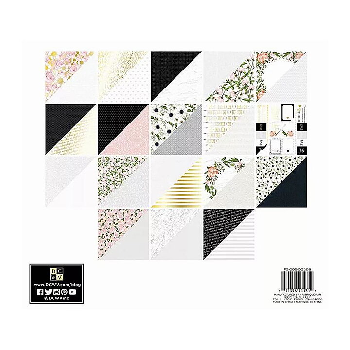 DCWV Cardstock Stack Wedding Days