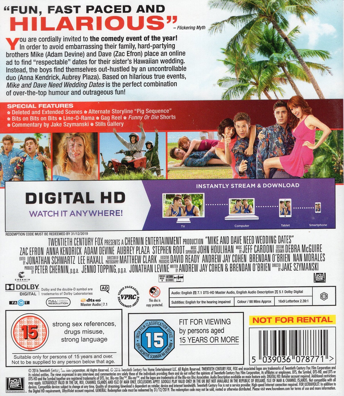 Mike And Dave Need Wedding Dates (Blu-ray) - 2
