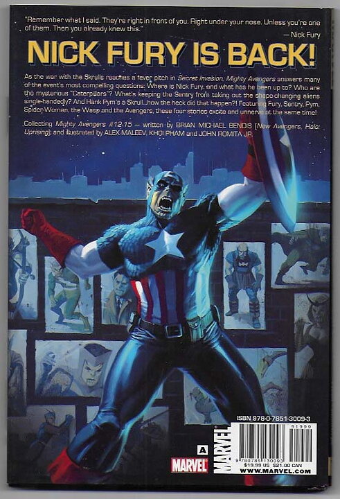 Mighty Avengers: Volume 3 - Secret Invasion Book I Premiere Edition HC NM Bendis Maleev