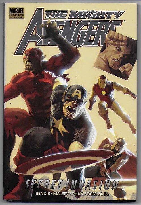 Mighty Avengers: Volume 3 - Secret Invasion Book I Premiere Edition HC NM Bendis Maleev
