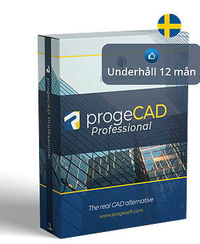  Uppdatera  svensk progeCAD, 1 användare, 12 månaders underhållsavtal