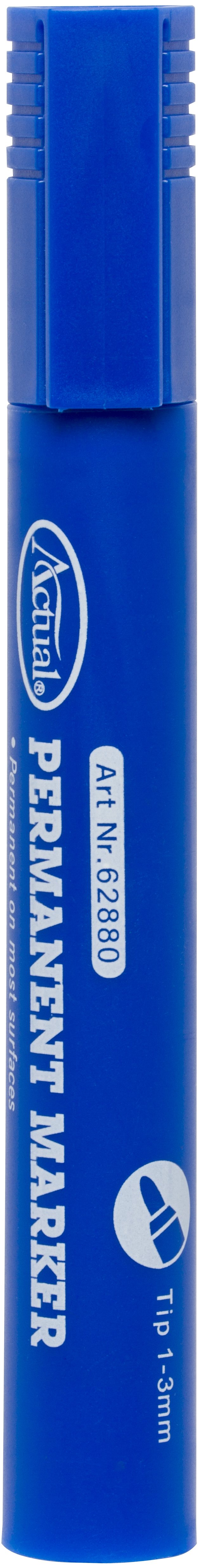 Märkpenna, rund spets, blå 1-3mm
