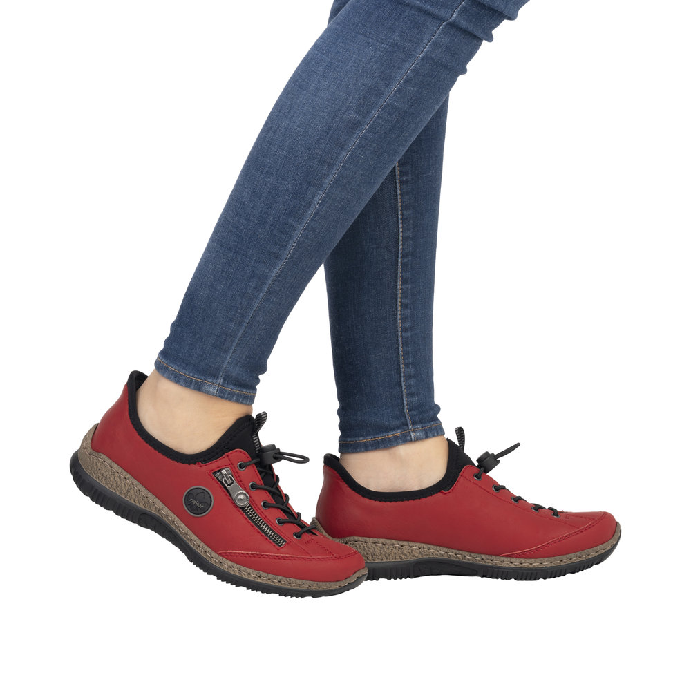 Rieker Damsneaker Ready 2GO Röd - 9