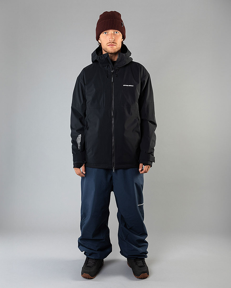 Beyond Medals Snowboardjacka - Fullzip Jacket 2L Black - Standtall.se