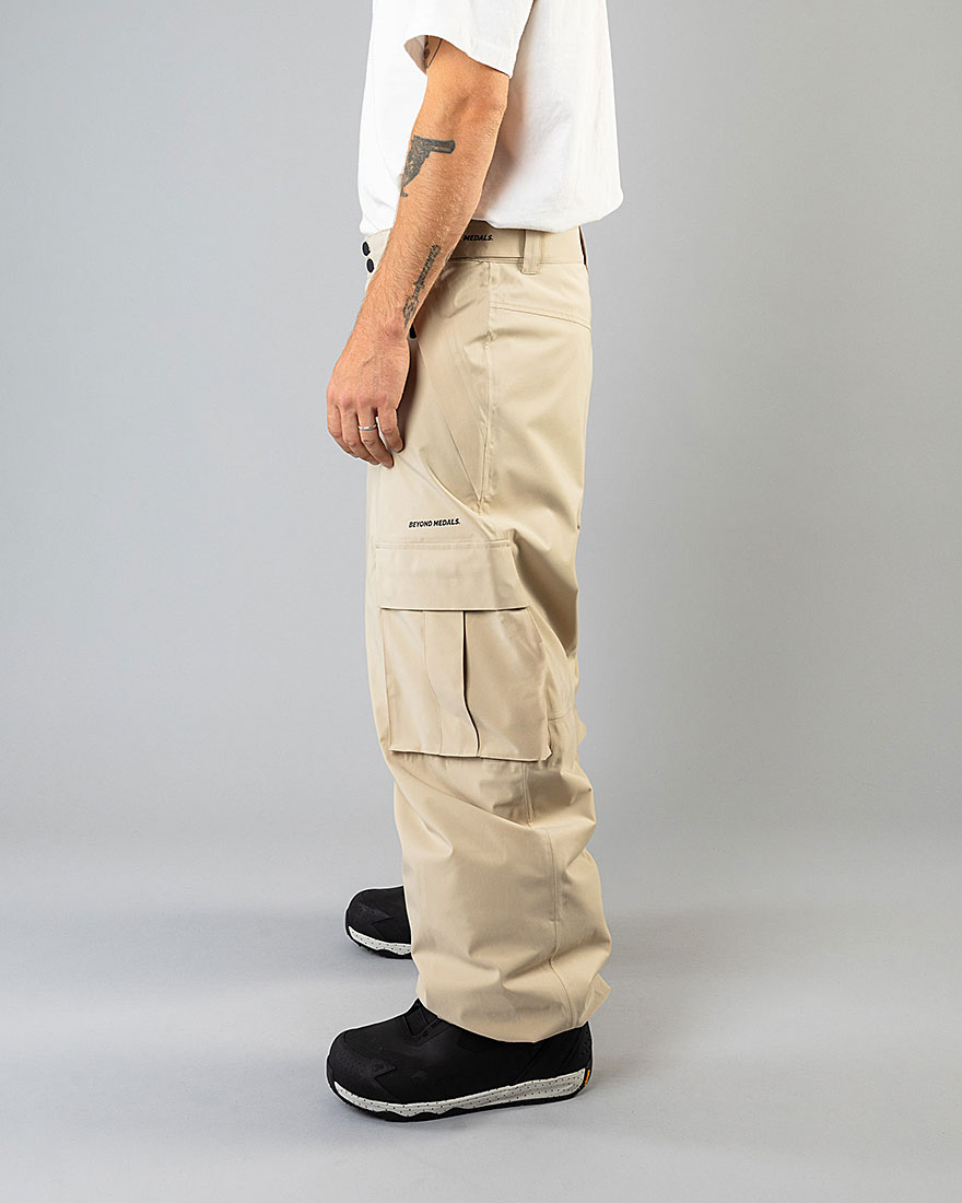 Beyond Medals Snowboard Pant - Cargo Pants 2L Beige