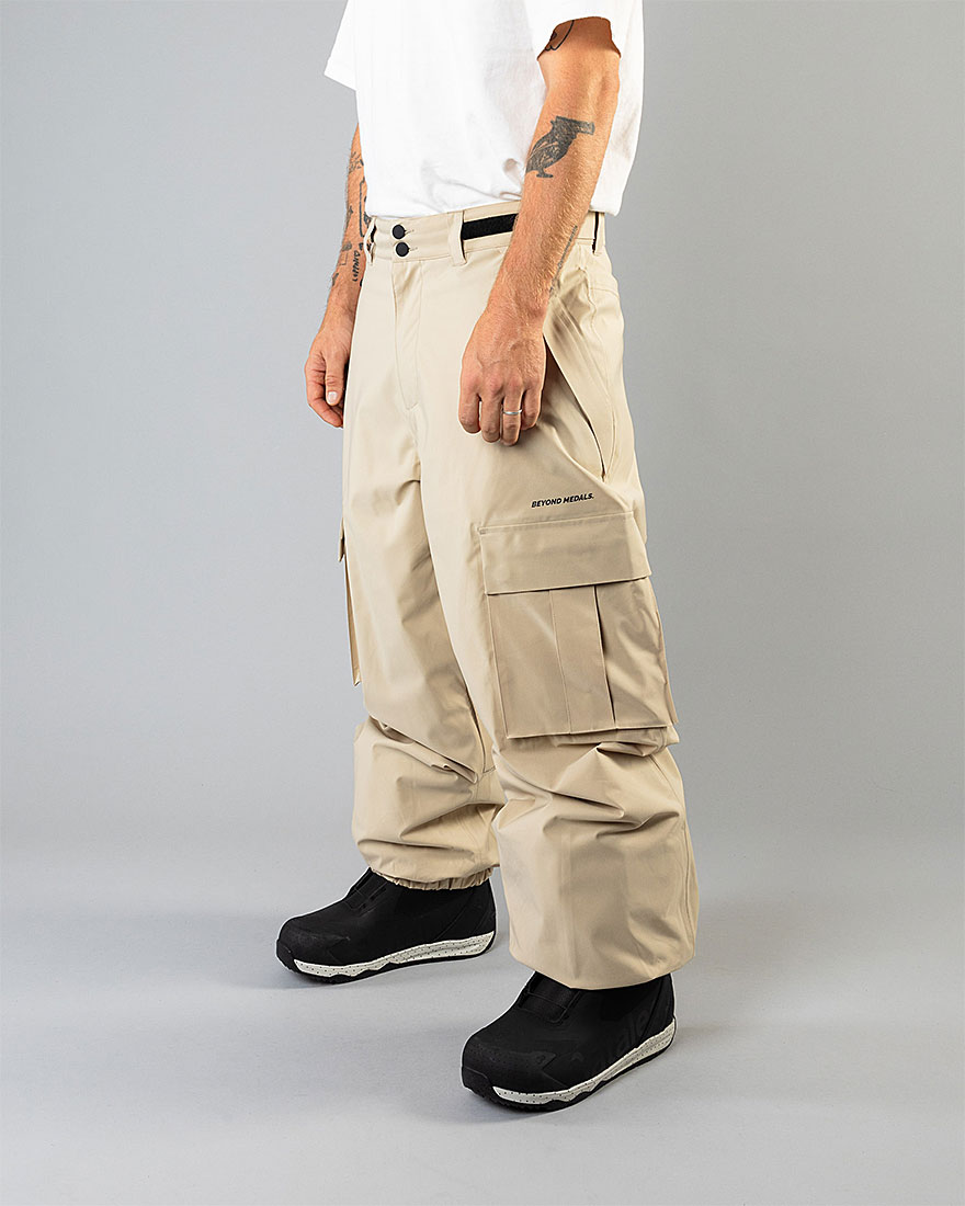 Beyond Medals Snowboard Pant - Cargo Pants 2L Beige