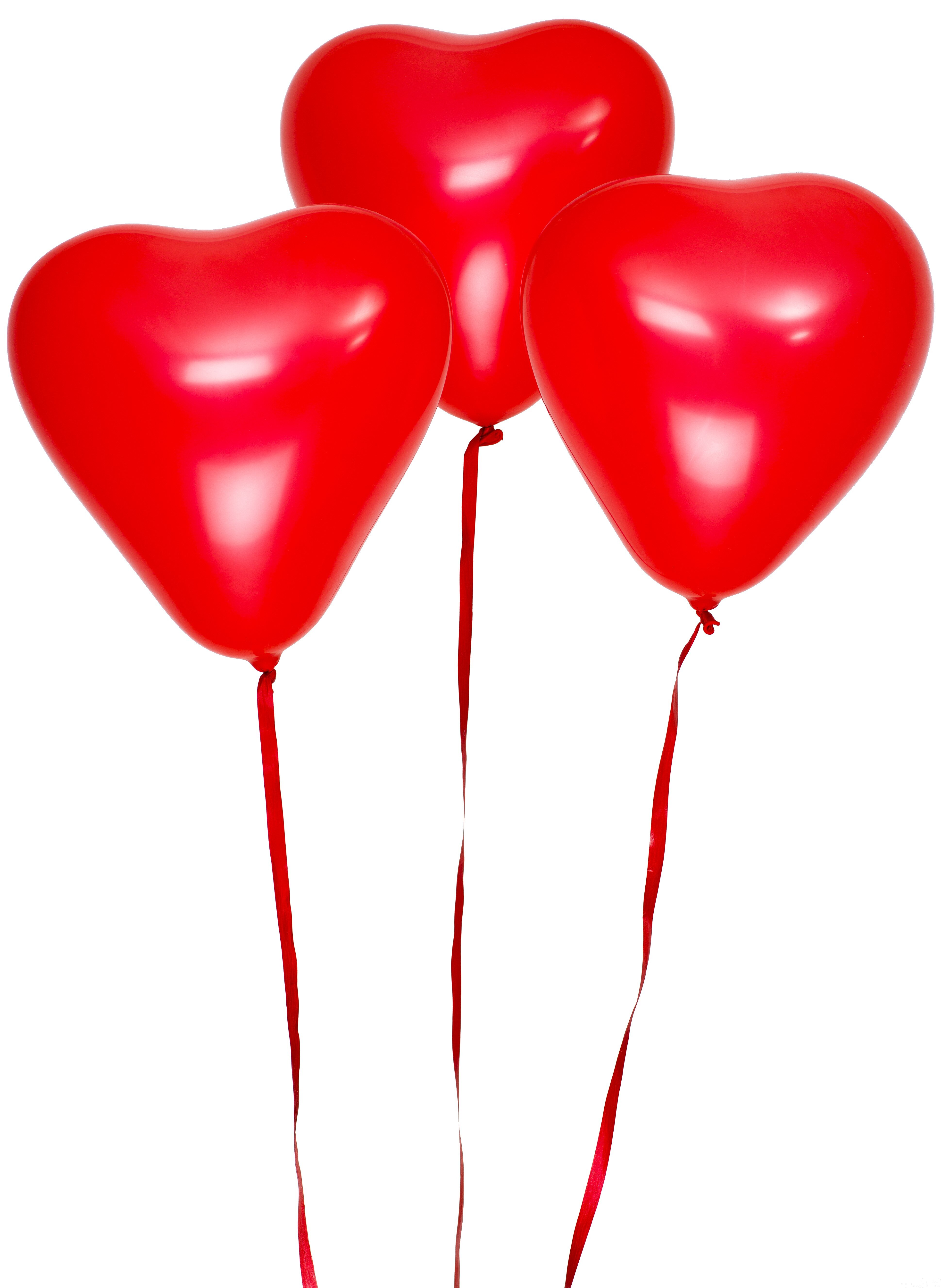 Hjärtformade ballonger 30cm 8-pack