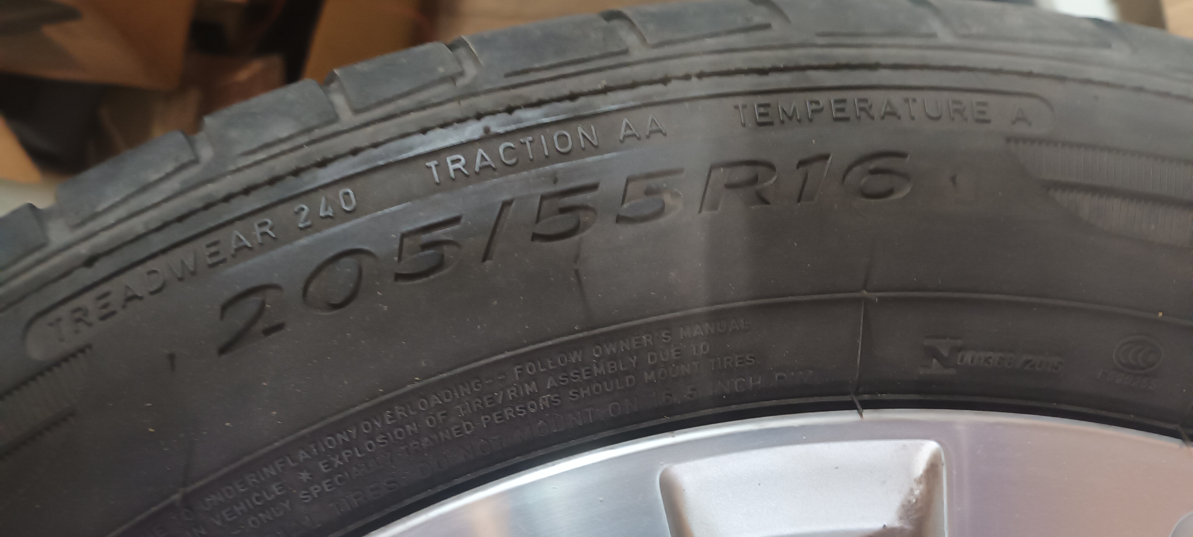 205/55R16 Komplett original hjul, Dunlop  - 4