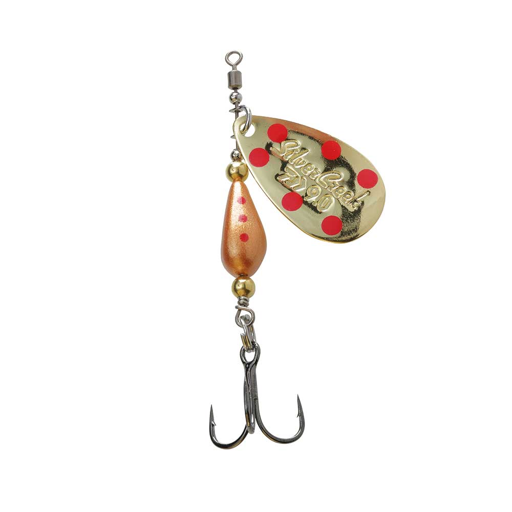 Silver Creek Spinner Gold Dots 9g