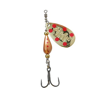 Silver Creek Spinner Gold Dots 9g