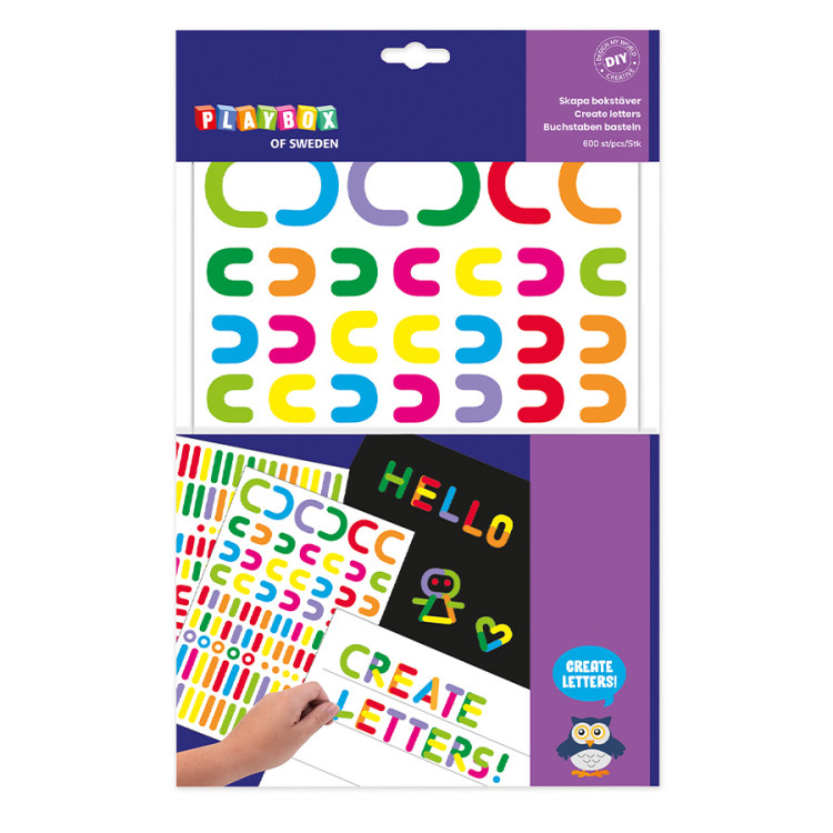 Stickers för att skapa bokstäver - 2