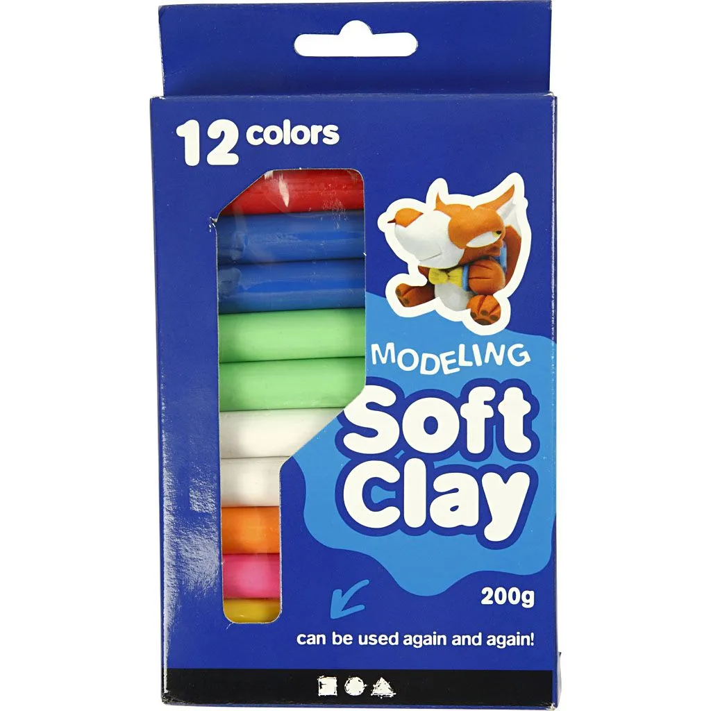 Modellera, 200g, Mixade färger