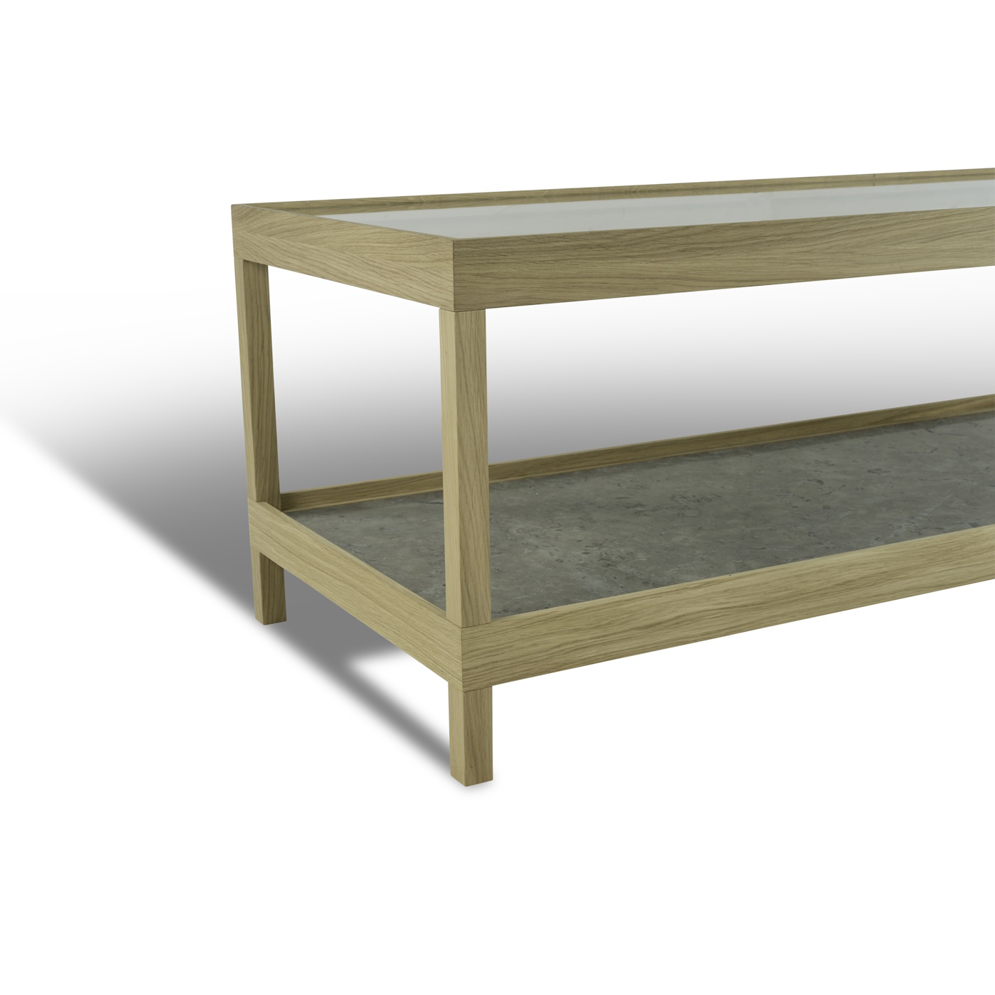 Ima soffbord 125 x 50 ek / kalksten Mavis  - 5