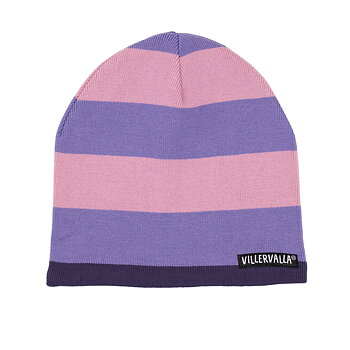 knitted hat STRIPES ROSE/LILAC