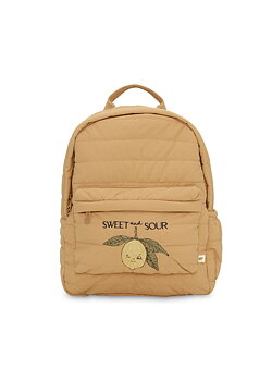 JUNO QUILTED BACKPACK MIDI TOBACCO BROWN