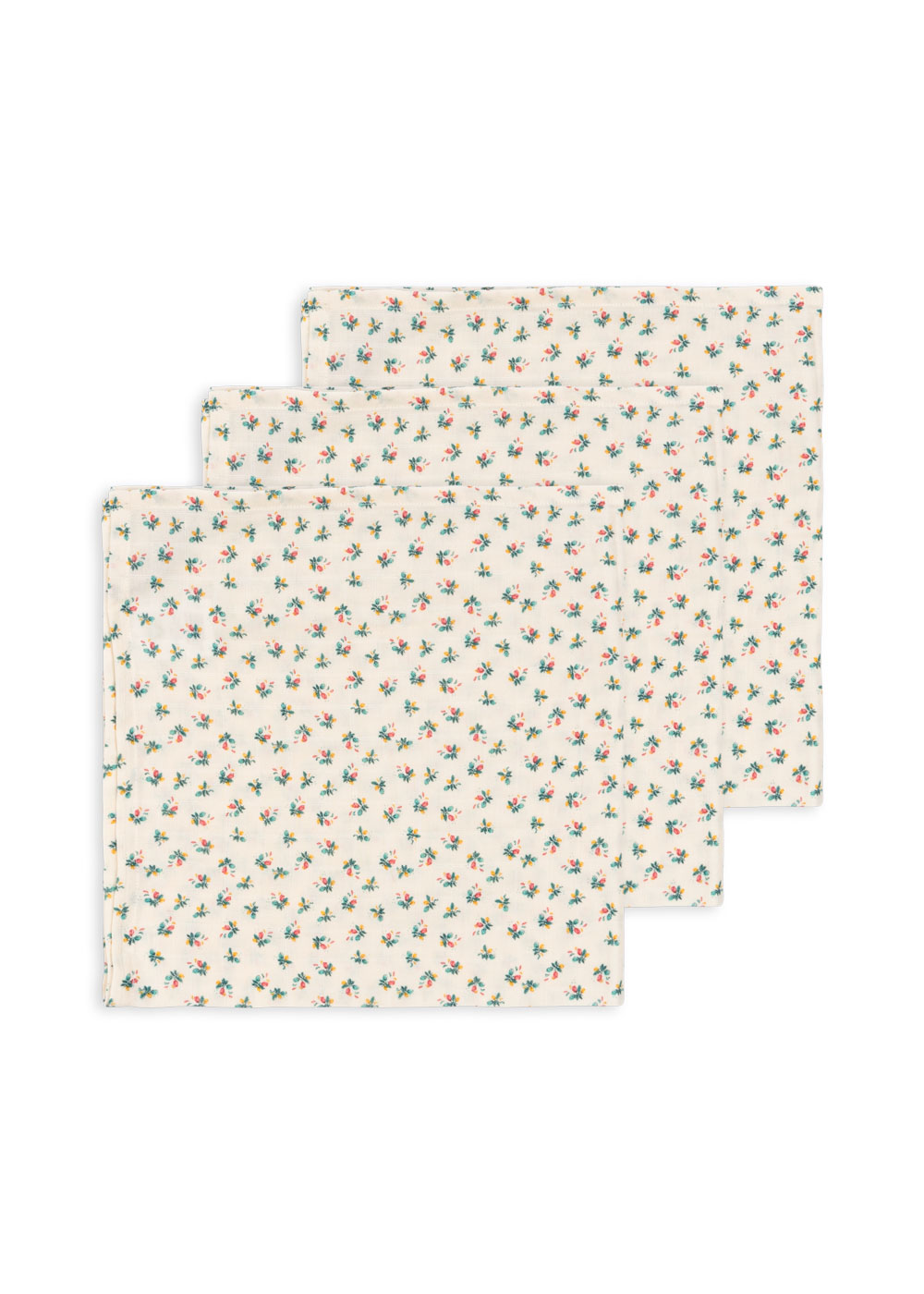 3 PACK MUSLIN CLOTH GOTS FLEUR COLORÉ - 2