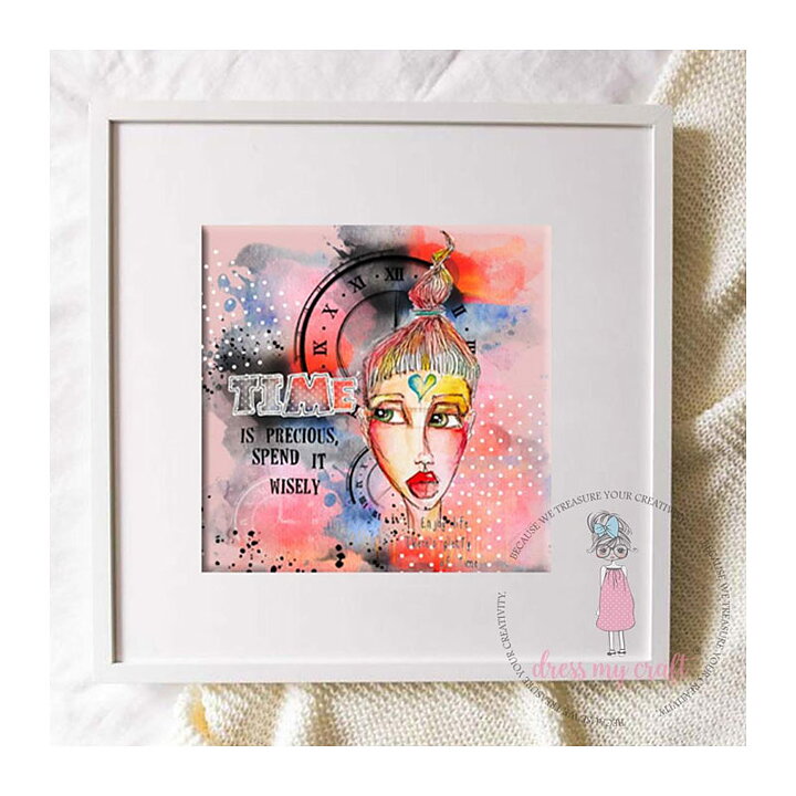 Dress My Craft Mini Transfer Me Sheet - Exploring Time