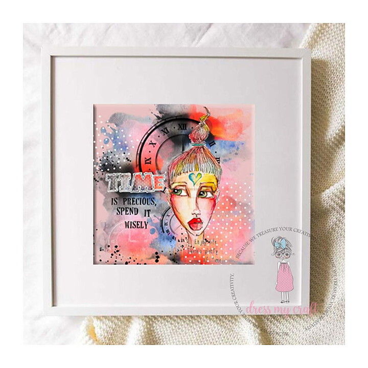 Dress My Craft Mini Transfer Me Sheet - Exploring Time