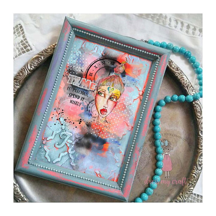 Dress My Craft Mini Transfer Me Sheet - Exploring Time