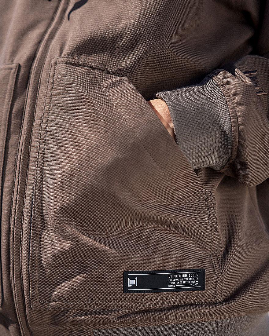 L1 Snowboard Jacket Americana Brown Stone - 10