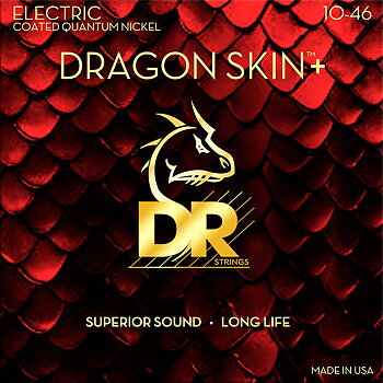 DR Dragon Skin+ DEQ-10 Quantum Nickel Electric Guitar Strings (010-046)