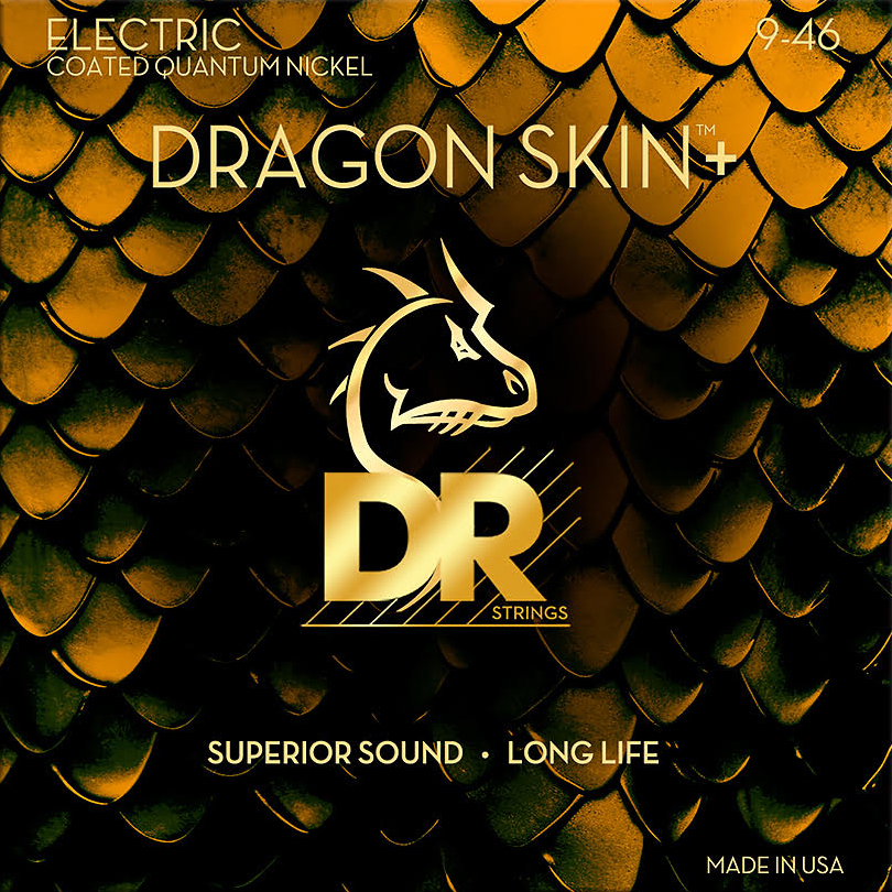 DR Dragon Skin+ DEQ-9/46 Quantum Nickel Electric Guitar Strings (009-046)
