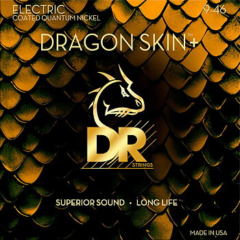 DR Dragon Skin+ DEQ-9/46 Quantum Nickel Electric Guitar Strings (009-046)