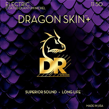 DR Dragon Skin+ DEQ-11 Quantum Nickel Electric Guitar Strings (011-050)