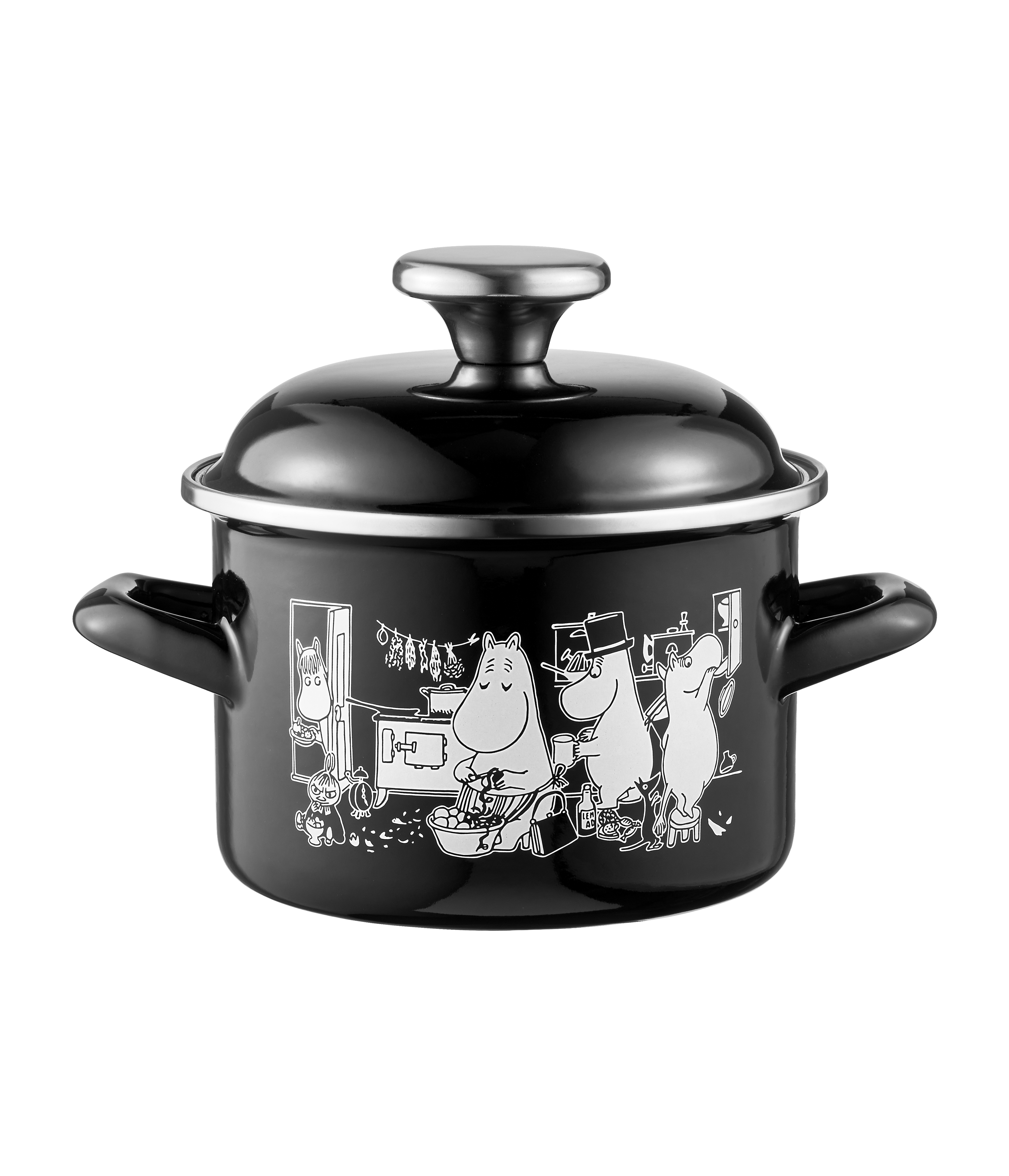 Mumin Emaljgryta med lock - 1,5 L