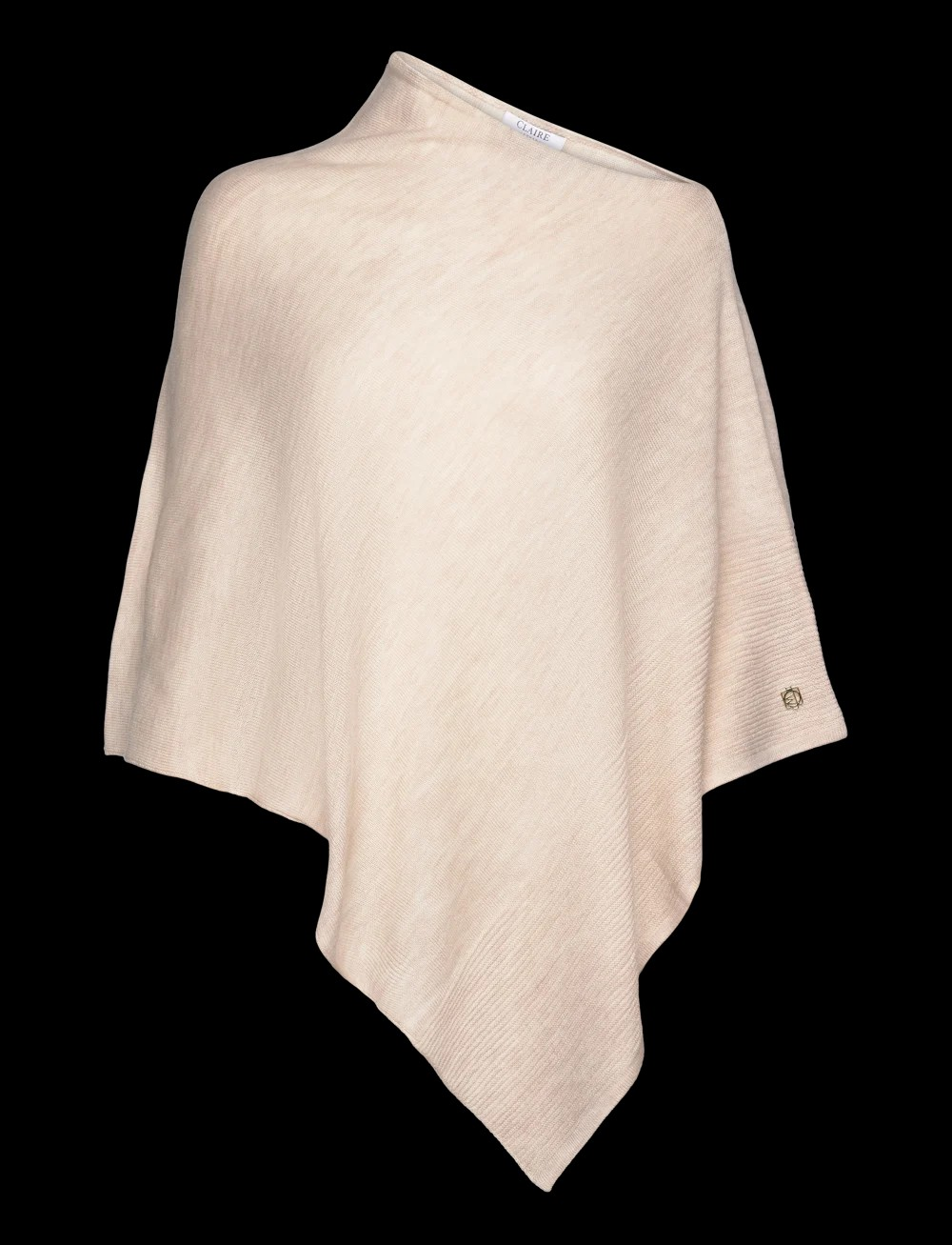 CWPaige Poncho - Sand Stone Melange - Claire 