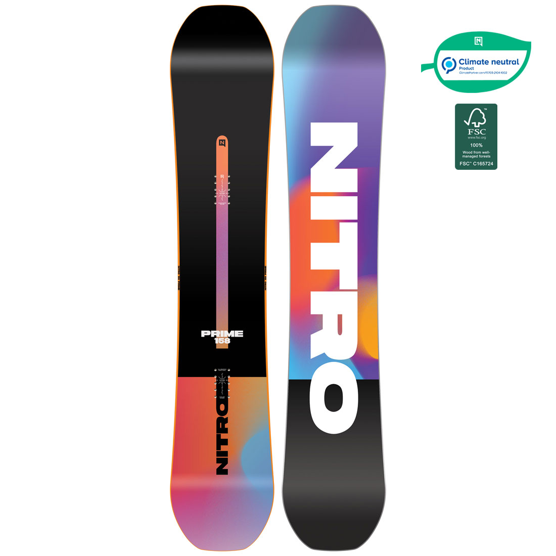 Nitro Snowboard Prime Chroma 158 - Standtallshop.com