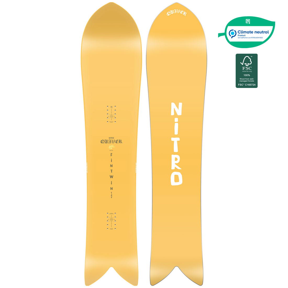 NITROスノーボードQuiver 149センチ スノーボード NITRO quiver Tree Hugger 149cm NITROナイトロ | QUIVER
