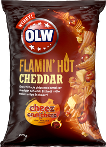 OLW Flamin Hot Cheddar 175g x 21  
